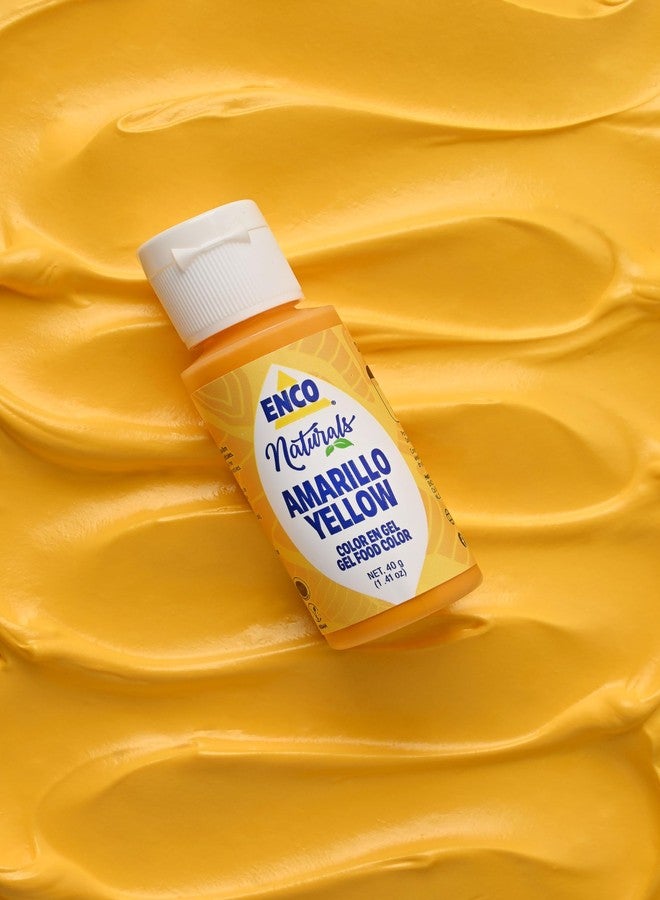 ENCO Natural Food Coloring Gel No artifitial dyes - Vibrant colors for Icing, Buttercream, Fondant (1.41 Ounce (Pack of 1), Amarillo) - Image 2