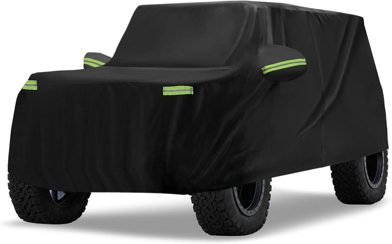 يو إكس سيل غطاء سيارة مقاوم للماء من uXcell لطراز Ford Bronco بأبواب أربعة (2021-2023) - حماية من جميع الأحوال الجوية مع سحاب، يحمي من المطر وأشعة الشمس - Image 1