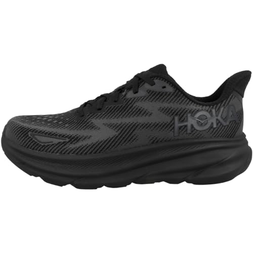 Hoka Men's Clifton 9 Sneaker, Black/Black, 9 - Image 1