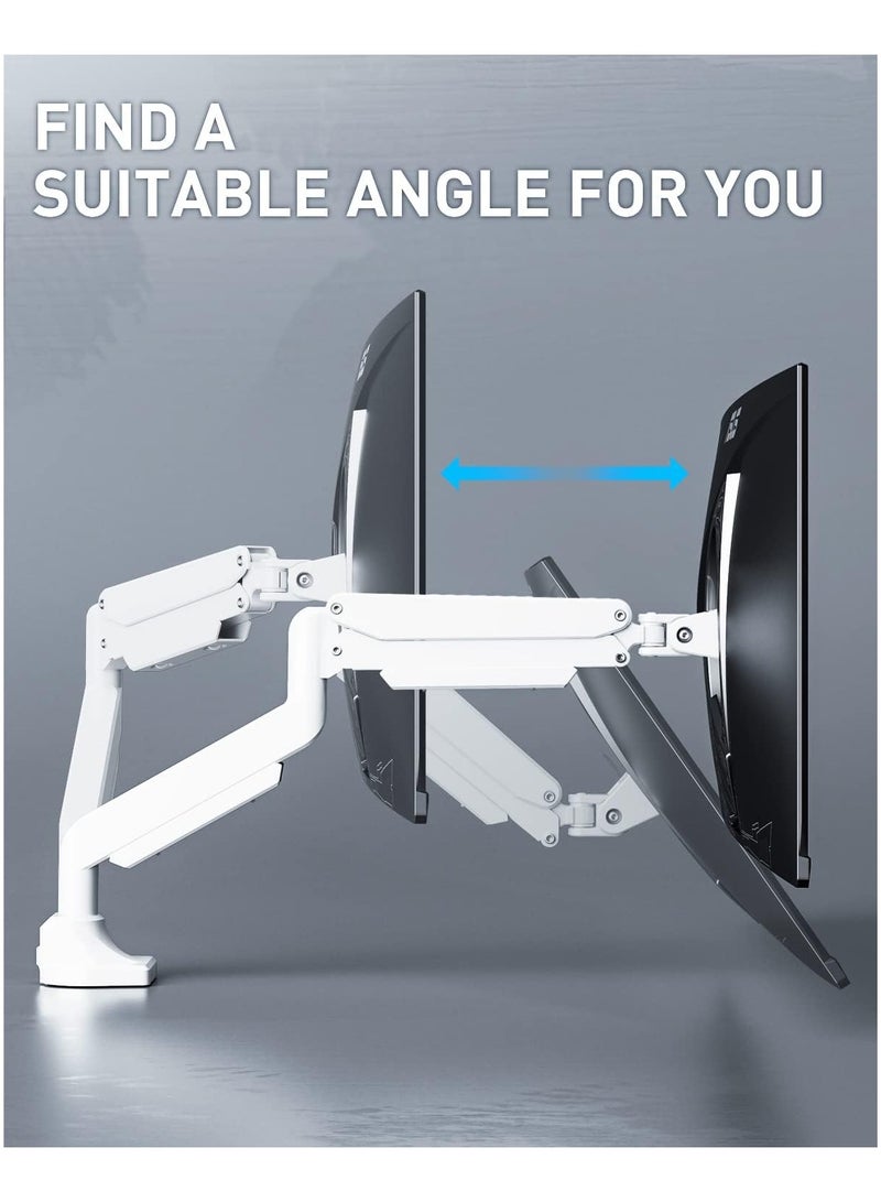ارواق العالمي الحرة تحوم ذراع تلسكوبي قوس 13-32 بوصة دعم قاعدة شاشة مزدوجة الغاز الربيع عرض قوس - Image 3