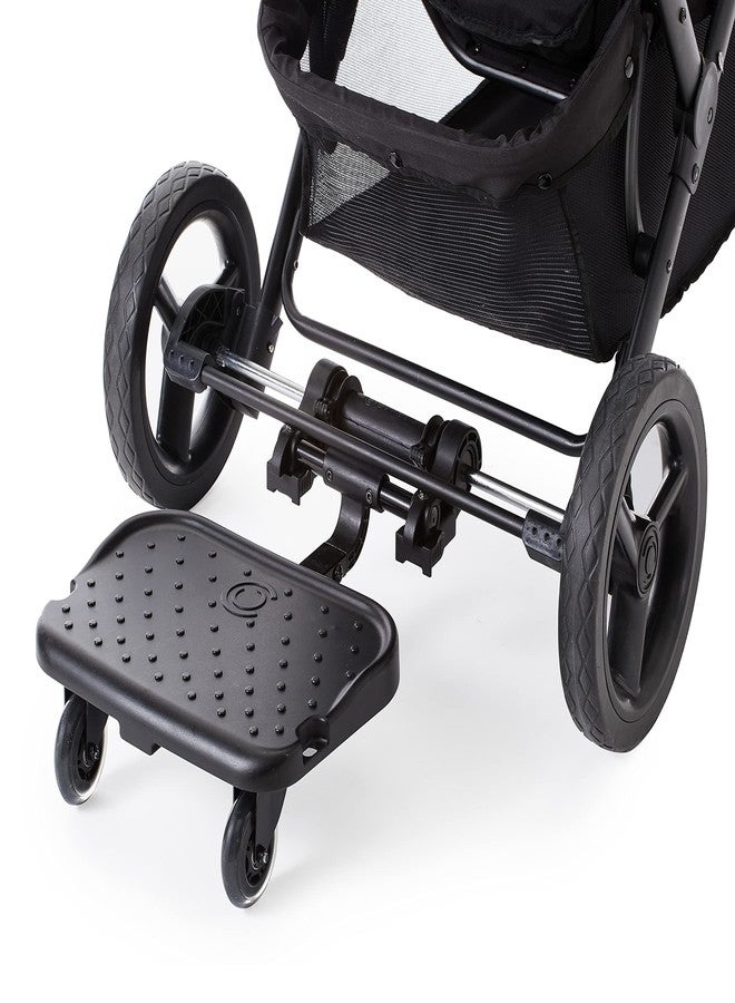 كونتورز لوح التزلج Contours Boogie Board Ride Along Baby Stroller Board، ملحق Gilder Rider للأطفال، متوافق مع موديلات محددة فقط، يدعم الأطفال حتى وزن 48 رطلاً، أسود - Image 3