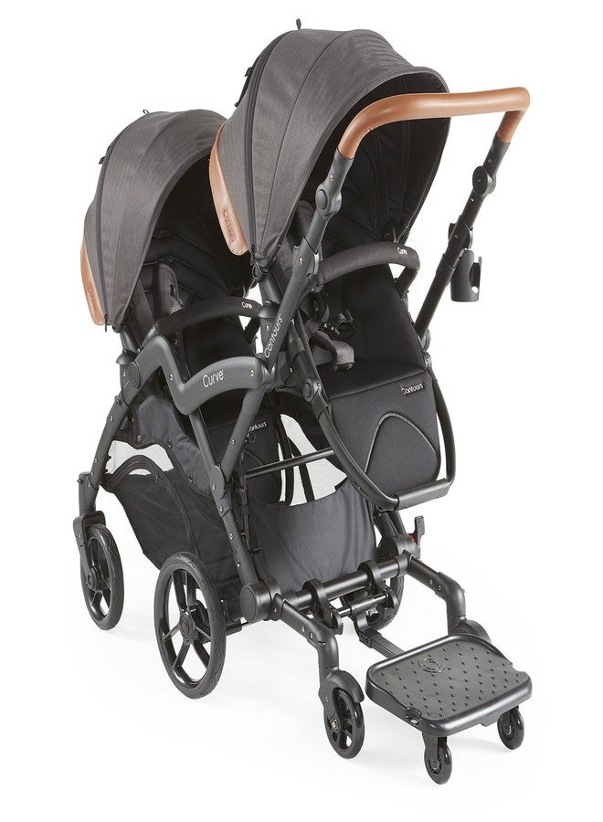 كونتورز لوح التزلج Contours Boogie Board Ride Along Baby Stroller Board، ملحق Gilder Rider للأطفال، متوافق مع موديلات محددة فقط، يدعم الأطفال حتى وزن 48 رطلاً، أسود - Image 5