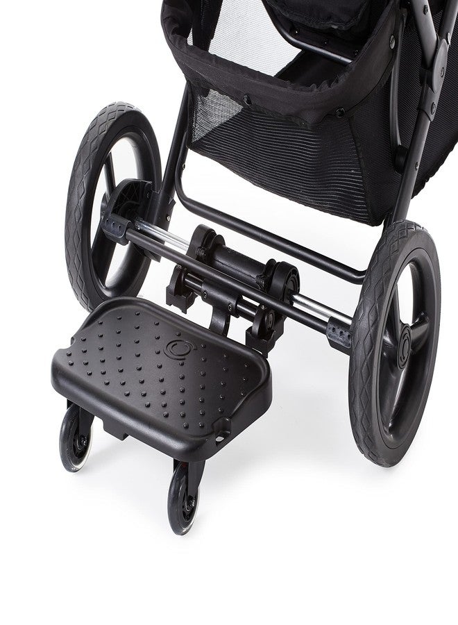 كونتورز لوح التزلج Contours Boogie Board Ride Along Baby Stroller Board، ملحق Gilder Rider للأطفال، متوافق مع موديلات محددة فقط، يدعم الأطفال حتى وزن 48 رطلاً، أسود - Image 2