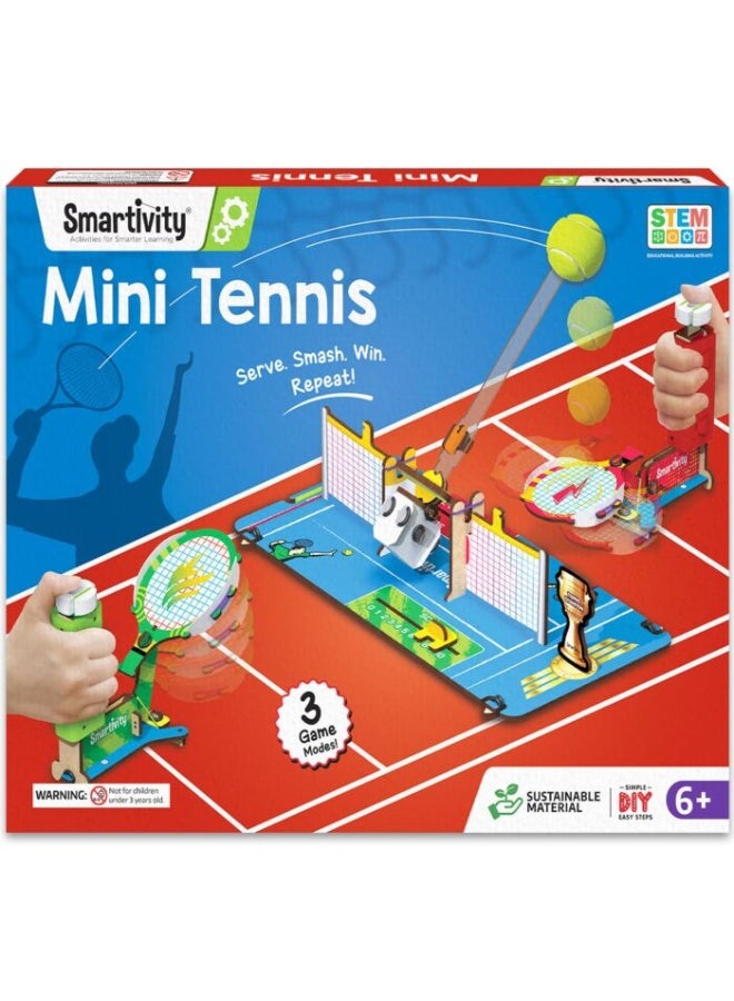 Smartivity Tabletop Tennis - Pickleball Game Kit for Kids 6 to 12, 2-Player STEM Toy with Mechanical Rackets & Scoreboard, Birthday Gift for Boys & Girls Age 6,7,8,9,10,11,12,13,14 Years - Image 1