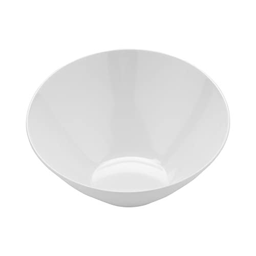 Get G.E.T. B-788-W Angled Cascading Serving Bowl for Salads, Rice and Dessert, 16 Ounce / 8", White - Image 1