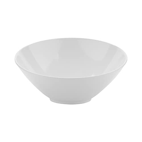 Get G.E.T. B-788-W Angled Cascading Serving Bowl for Salads, Rice and Dessert, 16 Ounce / 8", White - Image 3