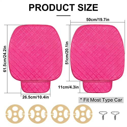 surpassme Comfortable Car Seat Covers Universal Front Seat Coves for Car Accessories with Storage Pockets, Padded Car Interior Covers for Automotive, SUV, Truck, and Van - Image 3