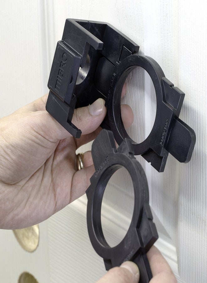 ميبرو طقم تركيب قفل الباب والمزلاج MIBRO 300681، مصنوع من الفولاذ الكربوني ومصمم للأبواب الخشبية، أسود اللون - Image 5