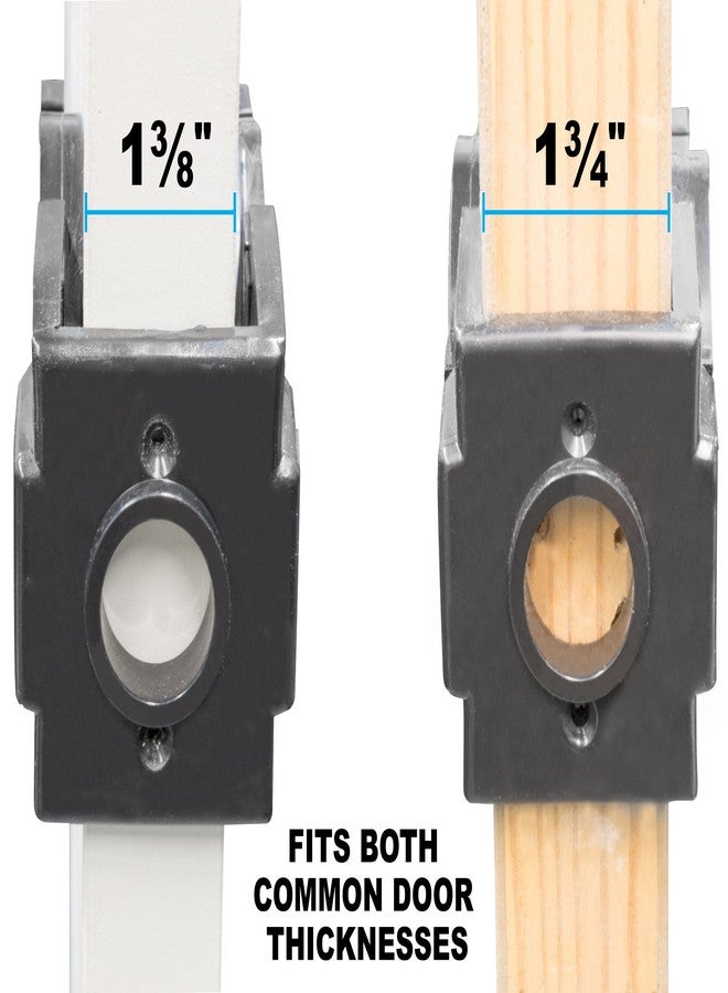 ميبرو طقم تركيب قفل الباب والمزلاج MIBRO 300681، مصنوع من الفولاذ الكربوني ومصمم للأبواب الخشبية، أسود اللون - Image 4