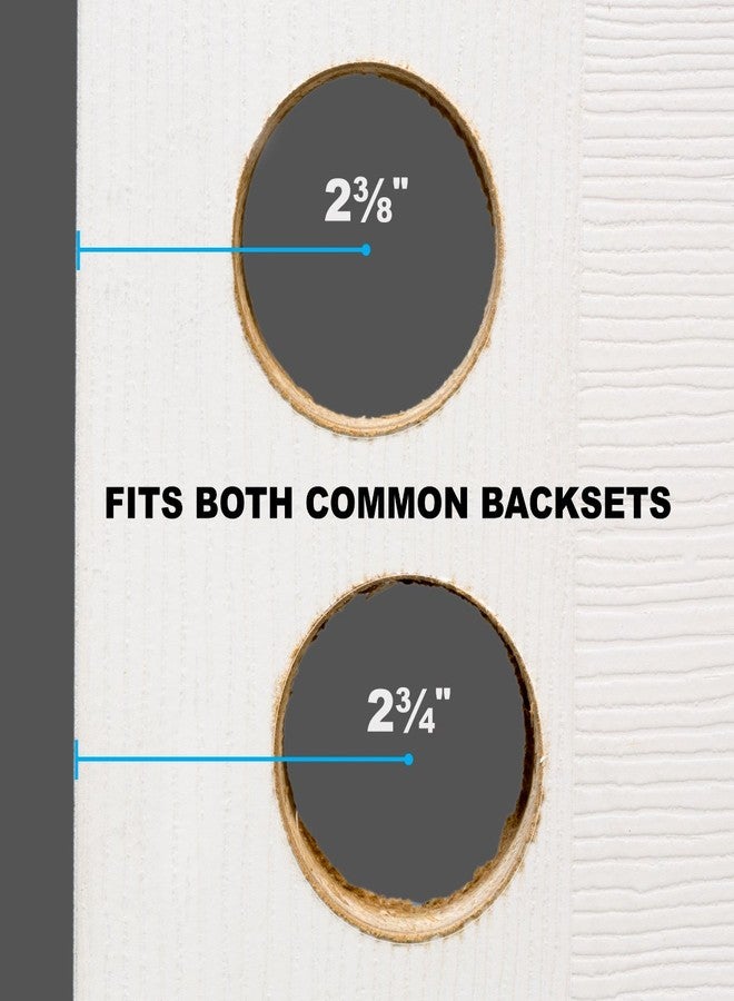 ميبرو طقم تركيب قفل الباب والمزلاج MIBRO 300681، مصنوع من الفولاذ الكربوني ومصمم للأبواب الخشبية، أسود اللون - Image 3