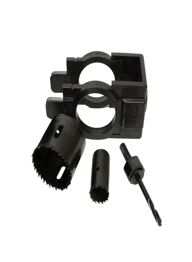 ميبرو طقم تركيب قفل الباب والمزلاج MIBRO 300681، مصنوع من الفولاذ الكربوني ومصمم للأبواب الخشبية، أسود اللون - Image 2