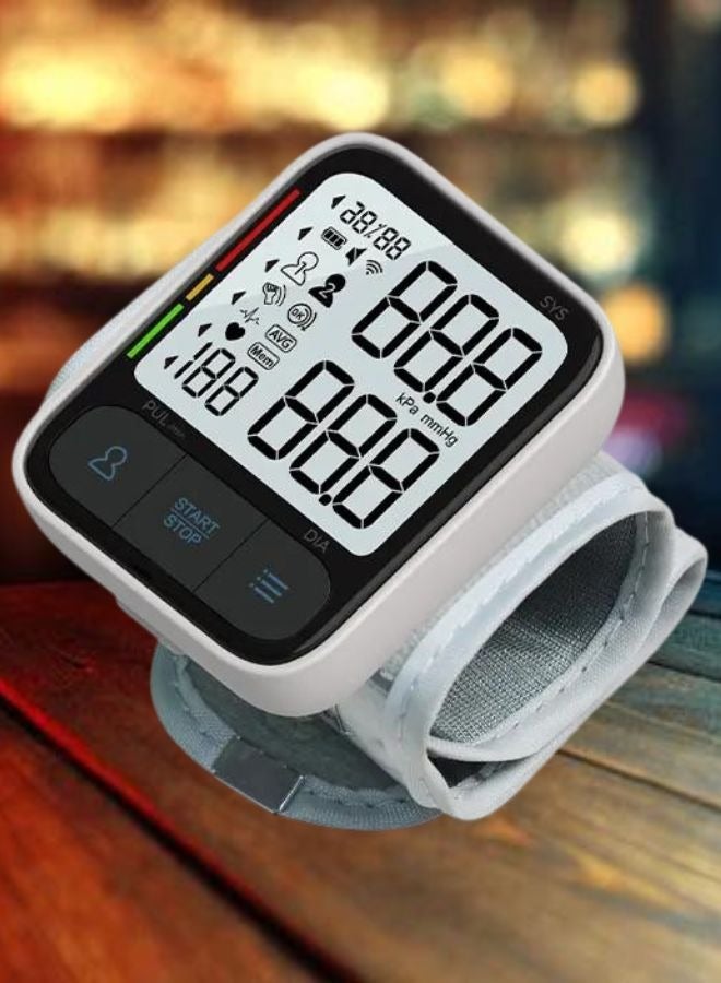 Automatic Digital Portable Wrist Blood Pressure Meter Accurate BP Monitor for Home Use - Image 1