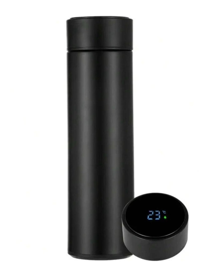 Smart Cup 1pc Double-Layer Stainless Steel Vacuum Flask, Insulated Bottle Suitable For Both Hot And Cold Beverages, Ideal For Various Scenarios Including Personal Use, Family Use, Indoor Sports, Studying, Campus Life, Outdoor Trips, Self-Driving Tours And More - Image 1