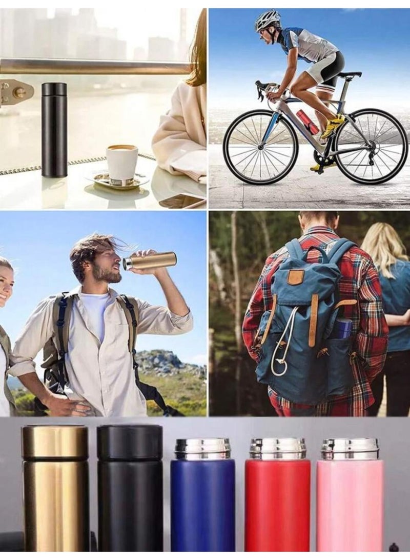 Smart Cup 1pc Double-Layer Stainless Steel Vacuum Flask, Insulated Bottle Suitable For Both Hot And Cold Beverages, Ideal For Various Scenarios Including Personal Use, Family Use, Indoor Sports, Studying, Campus Life, Outdoor Trips, Self-Driving Tours And More - Image 4