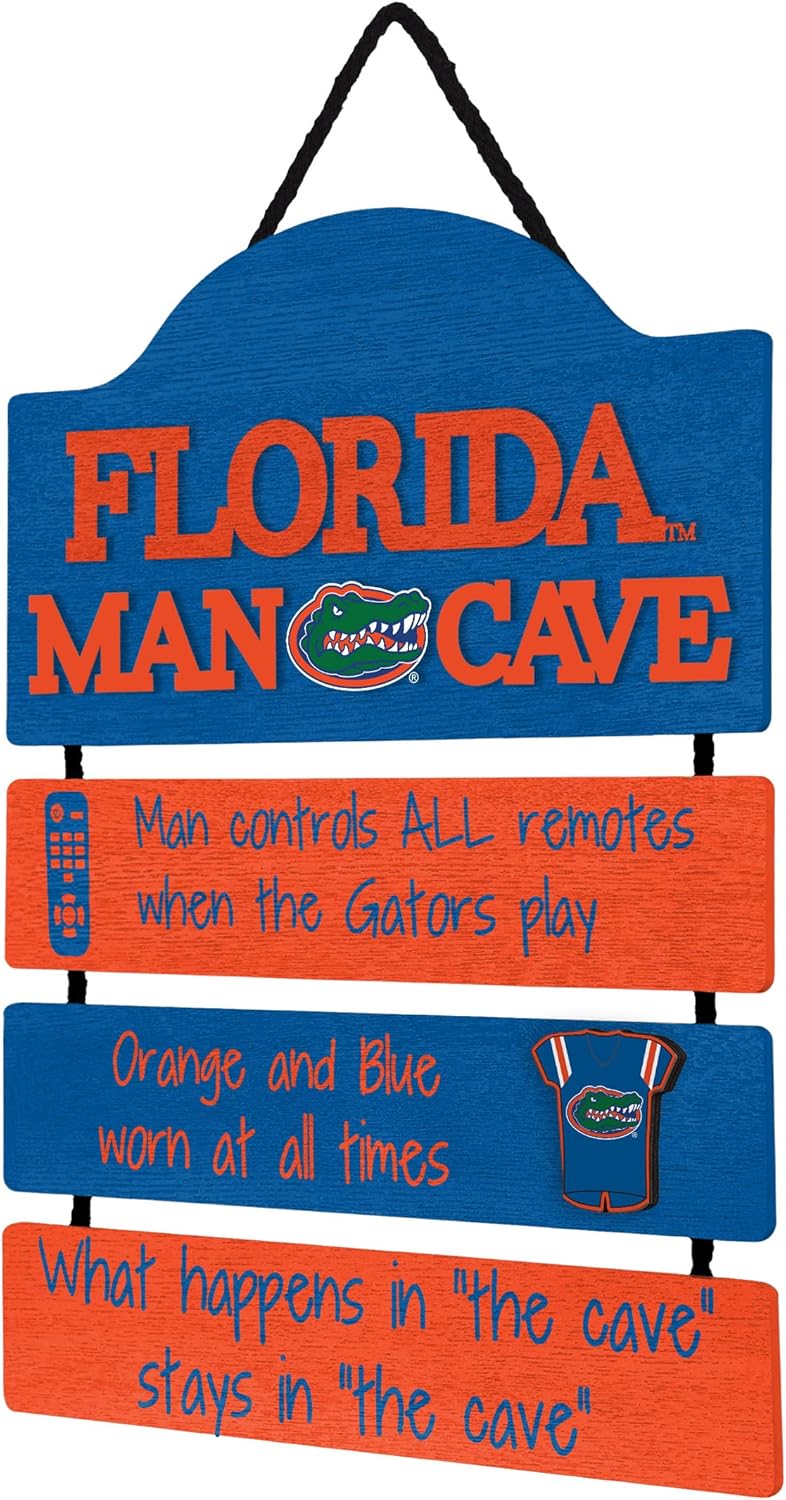 FOCO NCAA Team Logo Mancave Man Cave Hanging Wall Sign - Image 2