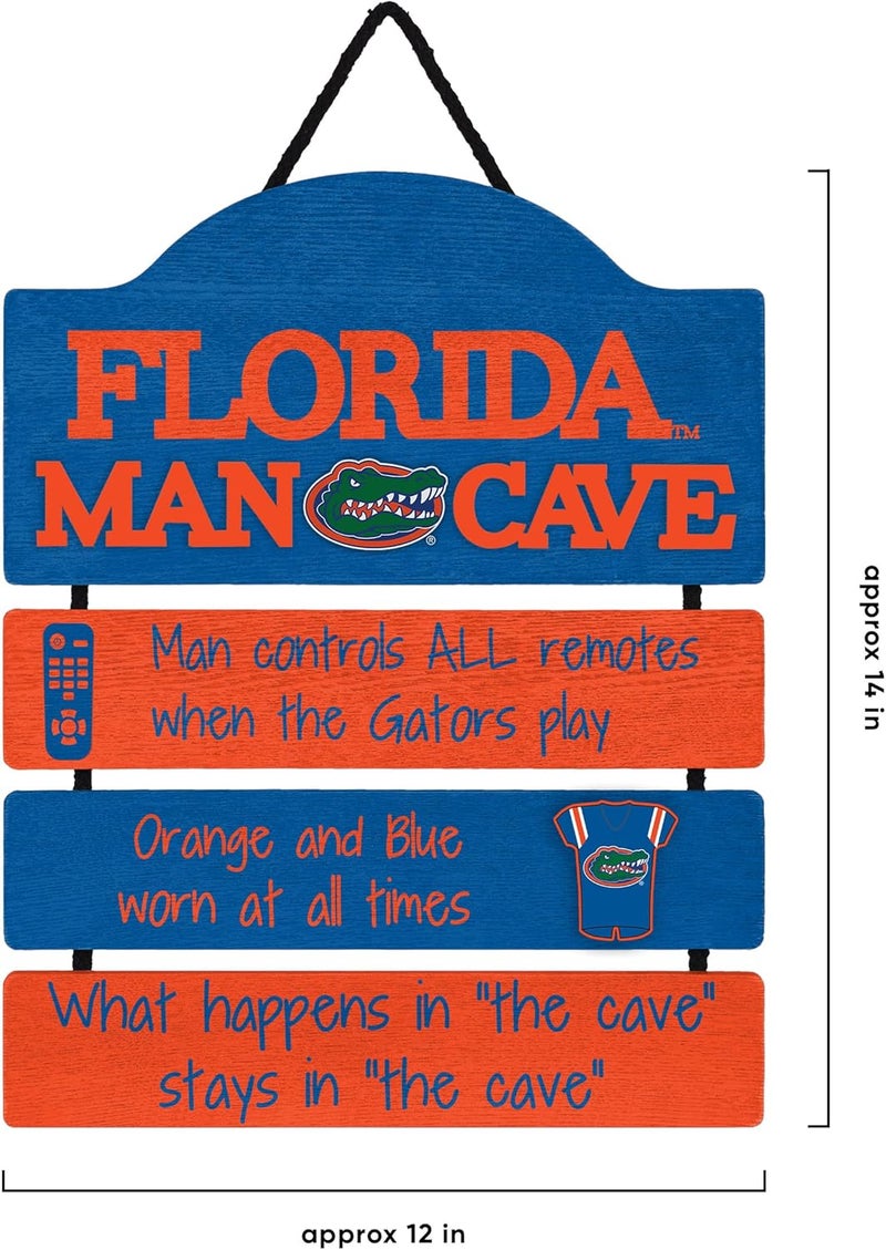 FOCO NCAA Team Logo Mancave Man Cave Hanging Wall Sign - Image 3