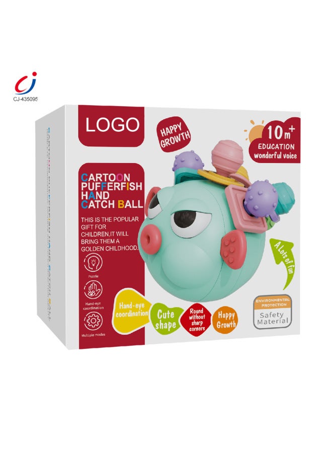 CJ Manhattan Hand-held Ball Silicone Soft Rubber Can Bite Molars 0-3 Years Old Newborn Early Education Educational Toys - Image 5