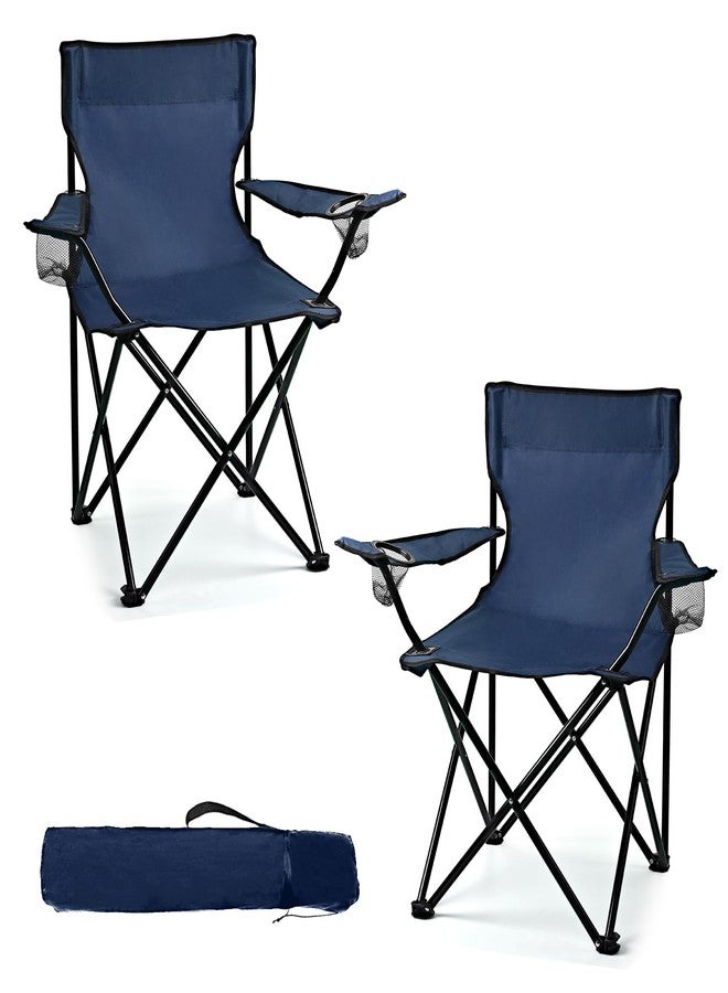 WEIDIORME 2 Pack Camping Chairs - Lightweight and Supportive Chairs for Teens and Lightweight Individuals - Compact, Durable, and Portable - Ideal for Camping, Hiking, Beach, and Picnics - Carry Bag - Image 1