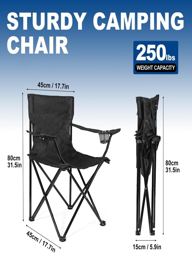 WEIDIORME 2 Pack Camping Chairs - Lightweight and Supportive Chairs for Teens and Lightweight Individuals - Compact, Durable, and Portable - Ideal for Camping, Hiking, Beach, and Picnics - Carry Bag - Image 3