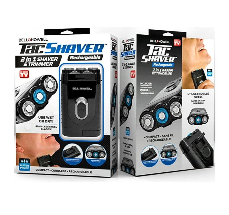 Bell Howell BellHowell TACSHAVER Moustache and Beard Trimmer Shaver Seen On TV Regular - Image 2