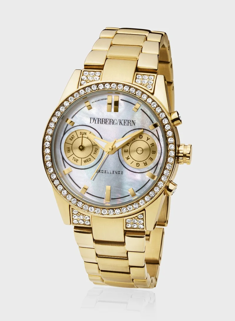dyrberg/kern Classic Steel Strap Analog Watch