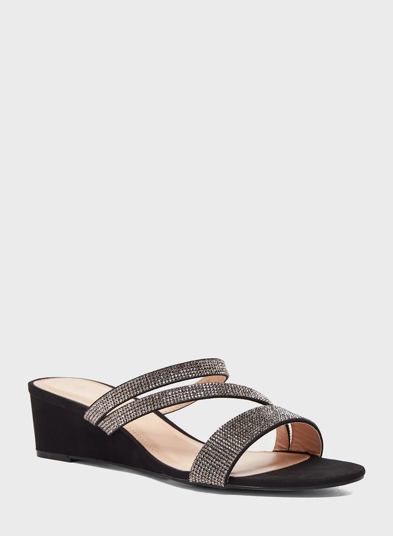 Celeste Multi Strap Wedge Sandals