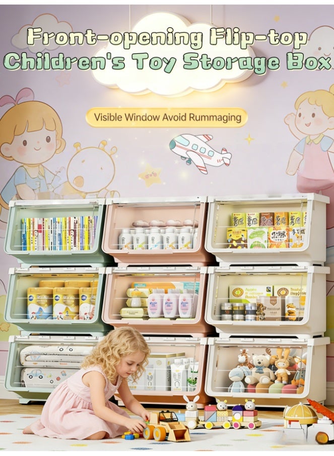 Children Deluxe Toy Storage Organizer, Kids Storage Bins Toy Boxes, Children's Toy Storage Rack, Toddler Storage Organizer, Toy Box Organizer（XY-8307-ZH1） - Image 1
