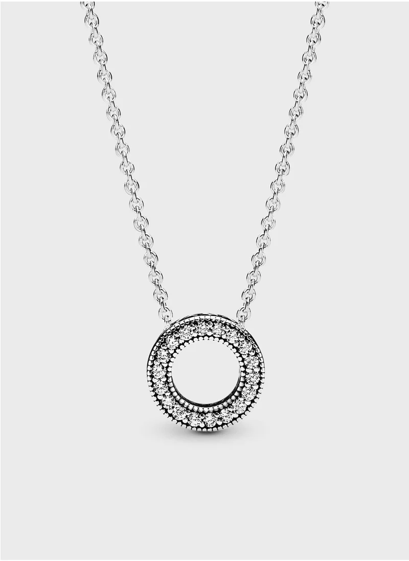 PANDORA Pandora Logo Pavè© Circle Collier Necklace