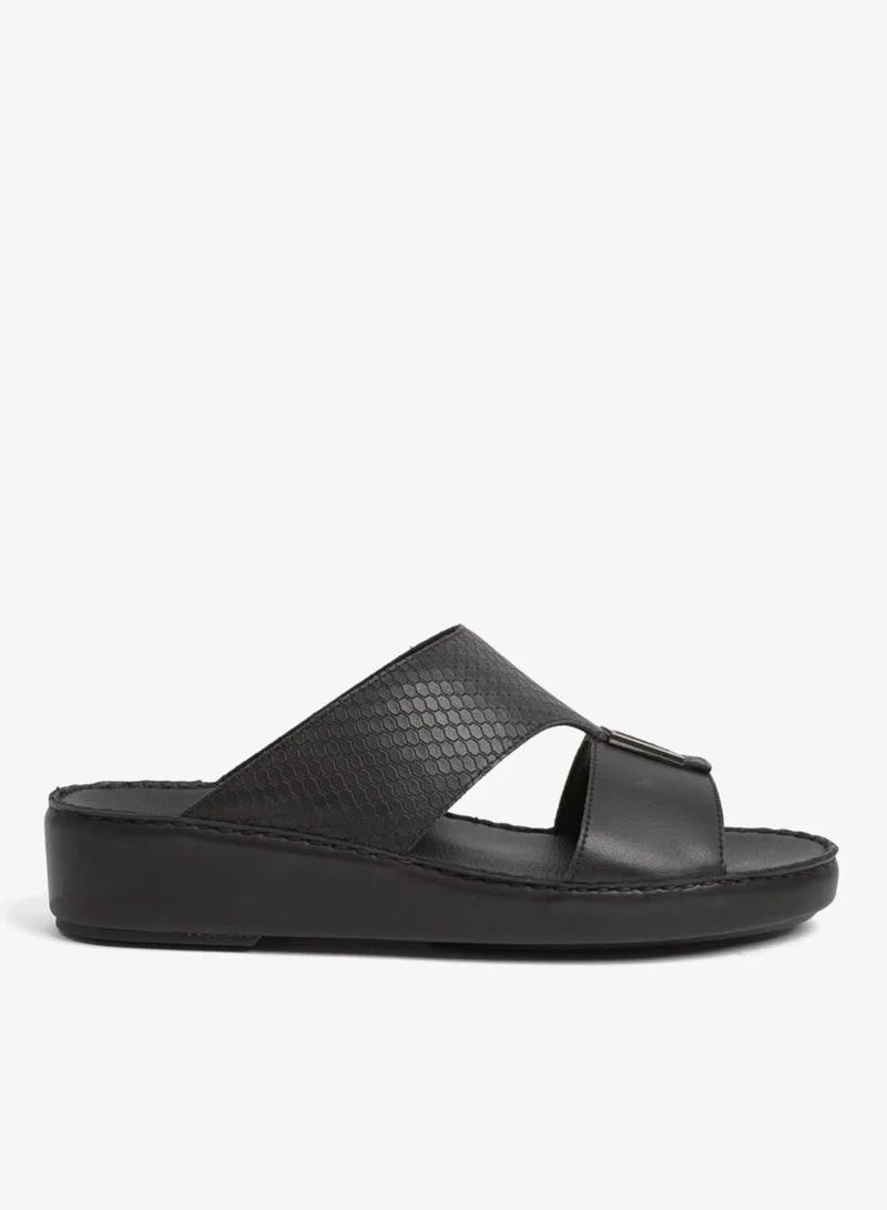 UOMO CAVALIER MENS SANDALS  - CV1110 BLACK