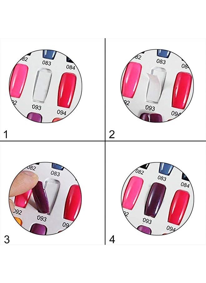 Noverlife - 780PCS Nail Art False Tips Double-Sided Sponge Glue Adhesive Tape, Pre-cut Self-Adhesive Foam Strips Fixing Sticker for Nail Design Gel Polish Color Display Card Book - Image 1