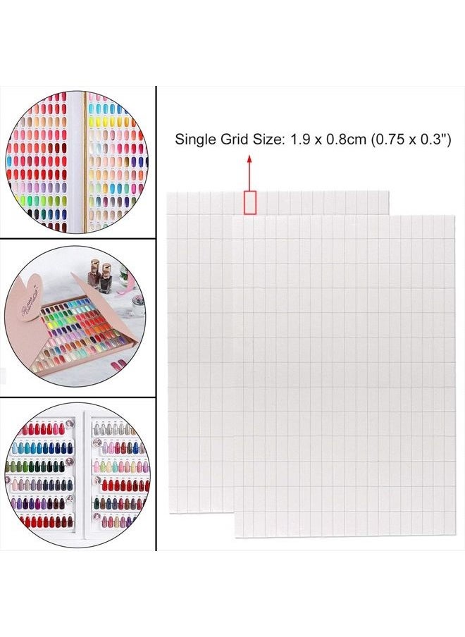 Noverlife 780PCS Nail Art False Tips Double-Sided Sponge Glue Adhesive Tape, Pre-cut Self-Adhesive Foam Strips Fixing Sticker for Nail Design Gel Polish Color Display Card Book  - Image 2