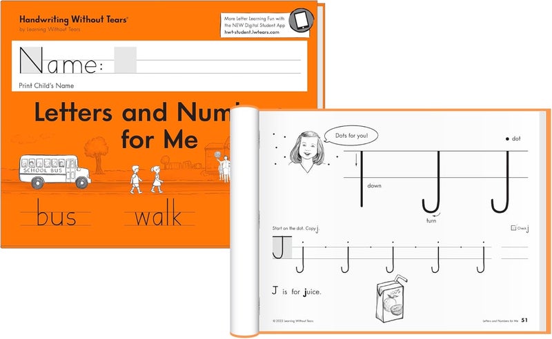 Handwriting Without Tears Kindergarten Printing Bundle, Age 3+, Pre-K+, , Student & Teacher Workbooks, School & Home, Language Arts, Tutoring, Tiny Pencils Included - Image 3