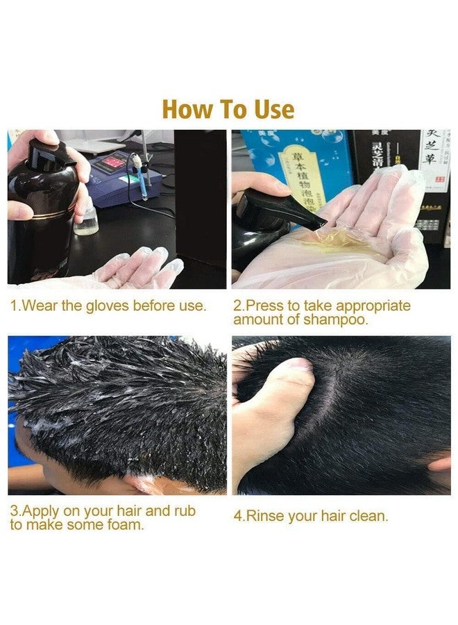 SKINPLUS Herbal 3 in 1 Hair Dye Instant Black Hair Shampoo for Women & Men 500ML - Image 3