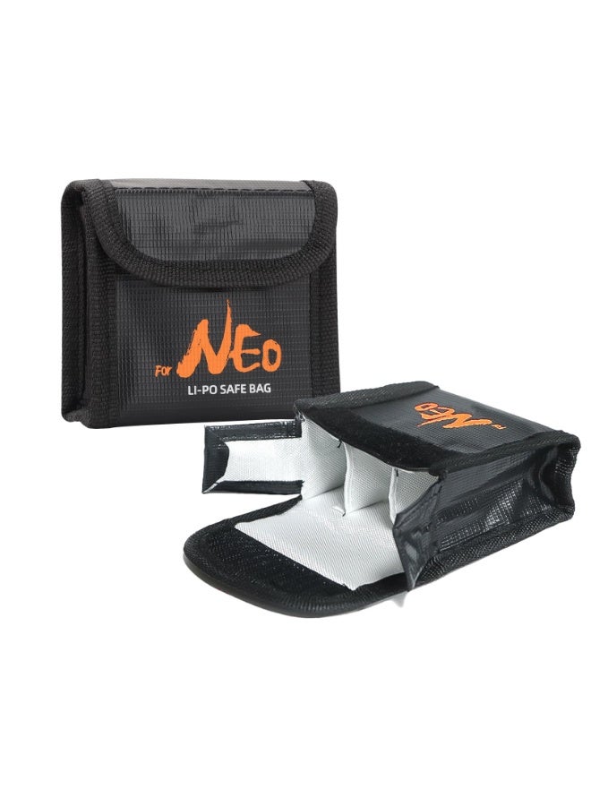 NEO Battery Safe Bag, Lipo Battery Bag For DJI Neo Batteries, Explosion-Proof Fireproof Lipo Batteries Protector, Storage Ffor DJI NEO Battery Accessories (For 3Pcs Batteries) - Image 1