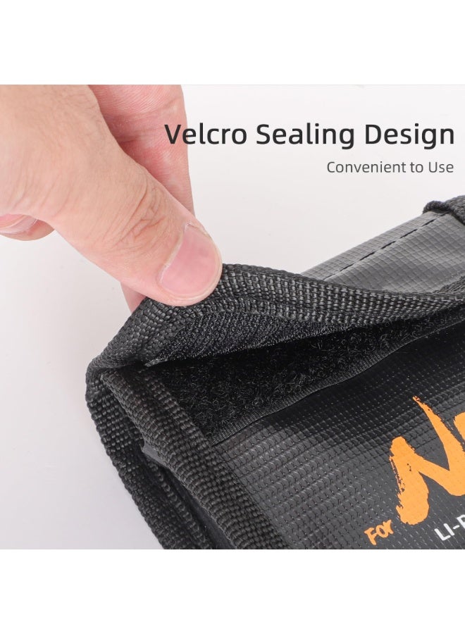 NEO Battery Safe Bag, Lipo Battery Bag For DJI Neo Batteries, Explosion-Proof Fireproof Lipo Batteries Protector, Storage Ffor DJI NEO Battery Accessories (For 3Pcs Batteries) - Image 5
