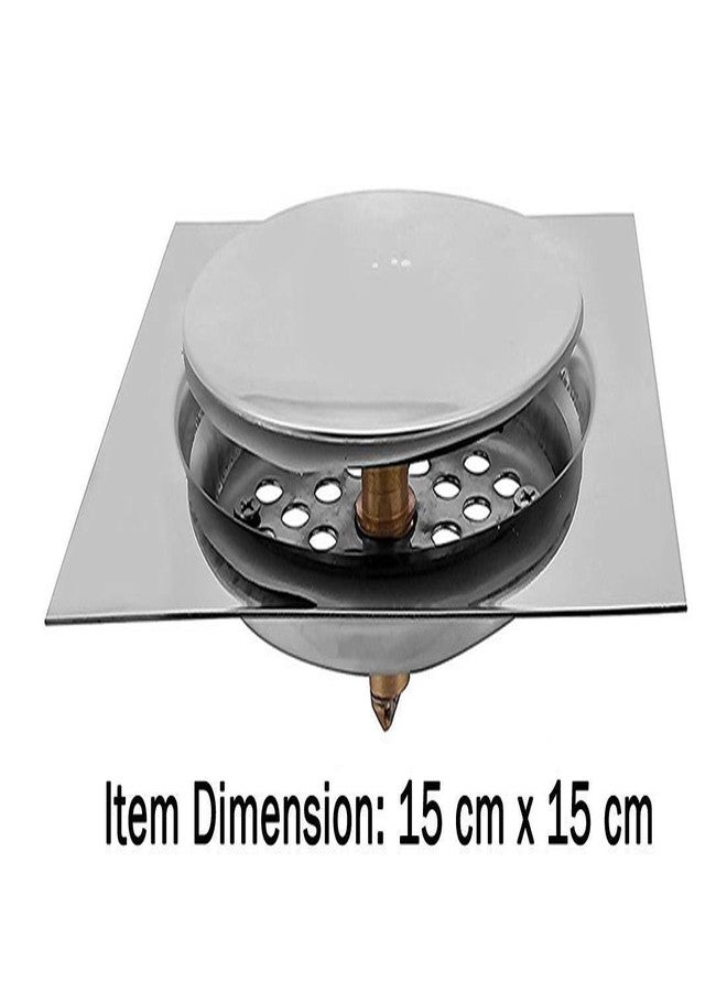 SCW مصيدة تصريف أرضية منبثقة من الفولاذ المقاوم للصدأ SCW™ Heavy مقاس 6 بوصات × 6 بوصات، مصائد أرضية، شبكة تصريف، شبكة مضادة للصراصير ومضادة للبقع شديدة التحمل وطويلة الأمد، صنع في الهند (1) - Image 4