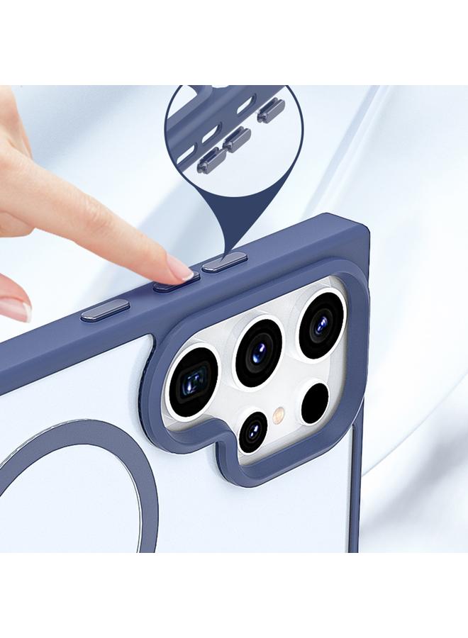 S-TOP Case For Samsung Galaxy S21 Ultra 5G Metal Button Skin Feel Matte MagSafe Shockproof Phone Case - Image 3