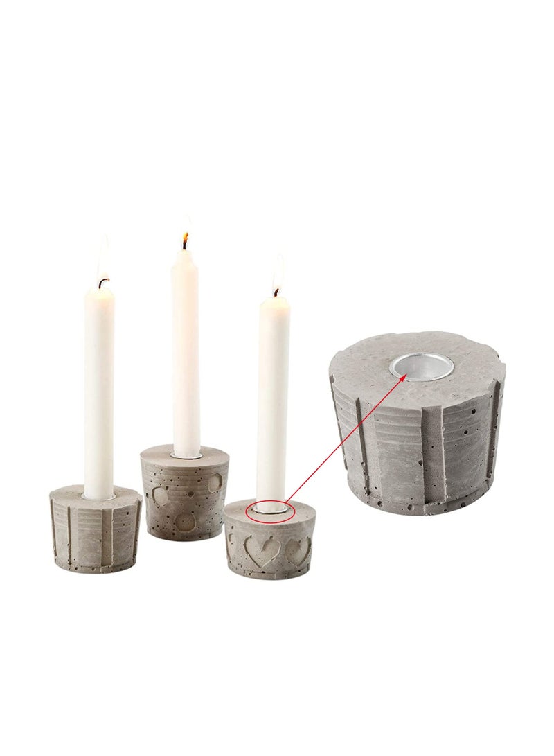 SYOSI Candle Inserts, Pack of 40 Mini Metal Decorative Candle Inserts Creative Metal Table Candles Tea Light Holder for Taper Candles, Table Candles, Tree Candles, Pyramid Candles, Doll Candles - Image 3