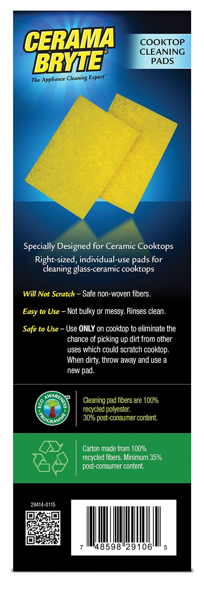 Cerama Bryte Cooktop Cleaning Pads, 10-Count 2 Pack - Image 3