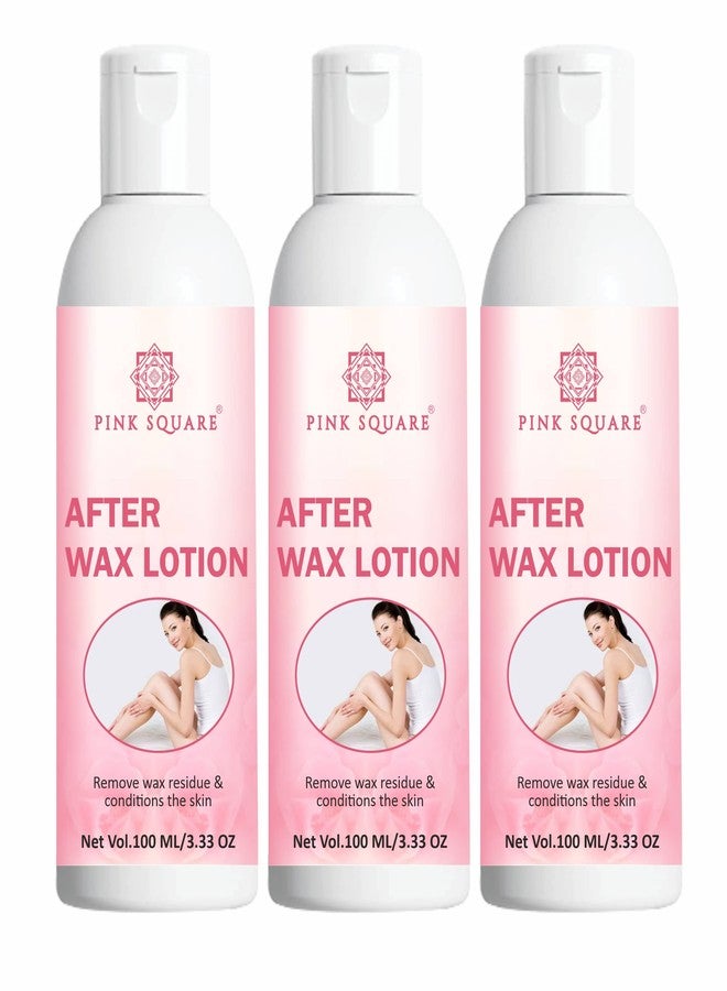Pink Square After Waxing Lotion for Men and Women (Pack of 3, Each 100 ml)|After Wax Lotion for After Waxing, Moisturizing and Soothing for Skin After Wax Gel for Skin Repair Gel for After Wax| - Image 1
