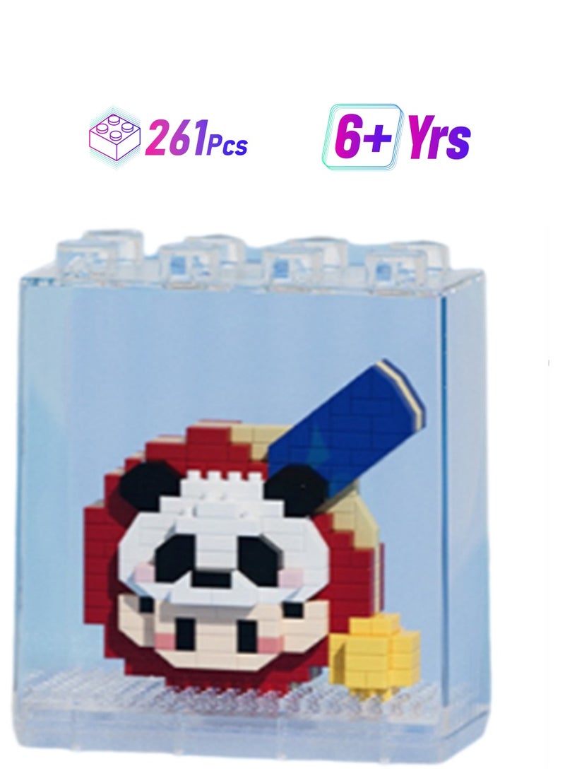 261pcs Panda Racket Building Blocks Set Friends Boys Girls Gifts Suitable For Over 6 Years Old Home Furnishings And Educational Game Building Blocks - Image 1