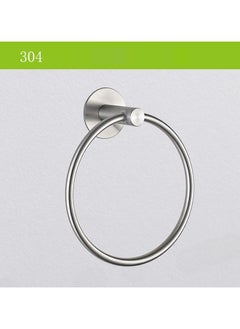 Loquat Drill Free Stainless Steel Chrome Plated Towel Ring Bath Accessory(304 Brush Finish Towel Ring 432130) 