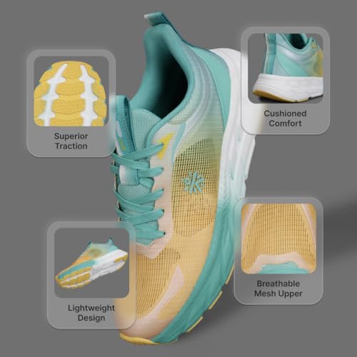 CULT Men Fortis Casual Shoes (Yellow/Mint Green_UK8) - Image 3