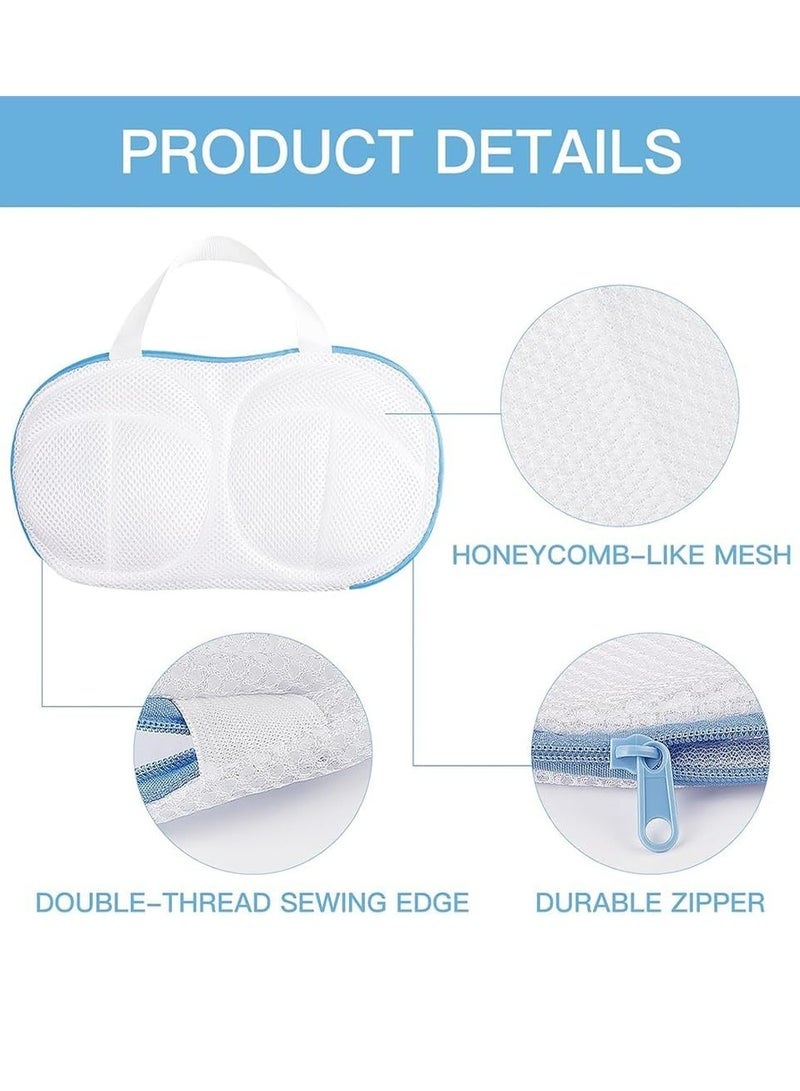 Oasisgalore 4 pcs Bra Washing Bag Set, Anti-Deform Mesh with Zip & Handle, Delicate Laundry Bags for Machine Washing - Image 2