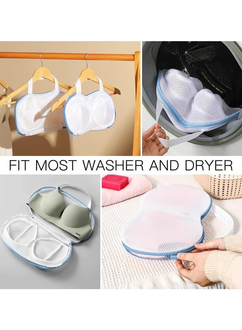 Oasisgalore 4 pcs Bra Washing Bag Set, Anti-Deform Mesh with Zip & Handle, Delicate Laundry Bags for Machine Washing - Image 3