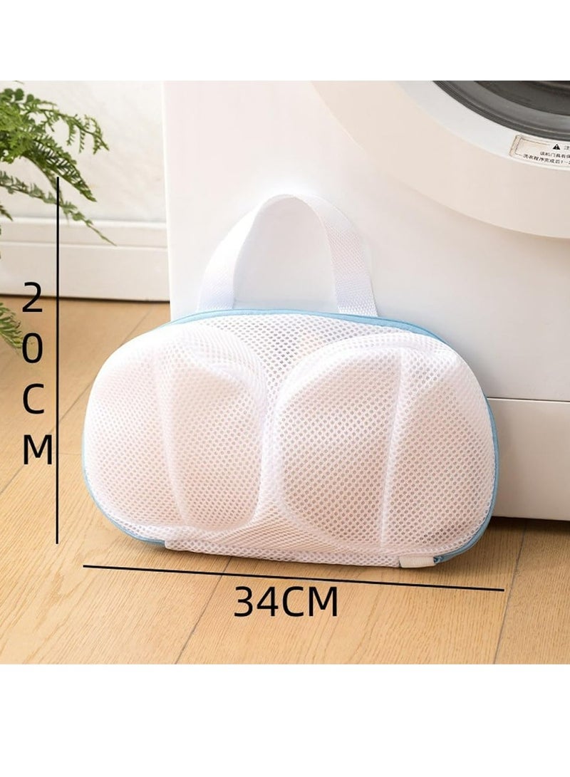 Oasisgalore 4 pcs Bra Washing Bag Set, Anti-Deform Mesh with Zip & Handle, Delicate Laundry Bags for Machine Washing - Image 5