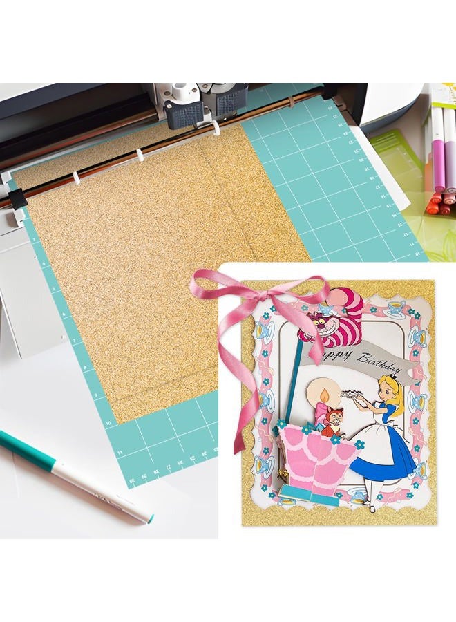 gocreate 12 x 12 Inch Double Side Glitter Cardstock Paper 100LB Heavy weight No Shred Glitter Colored Card Stock for Cricut,Card Making 30 Colors - Image 5