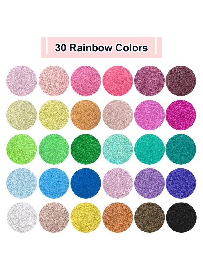 gocreate 12 x 12 Inch Double Side Glitter Cardstock Paper 100LB Heavy weight No Shred Glitter Colored Card Stock for Cricut,Card Making 30 Colors - Image 4