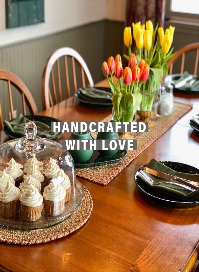 Homespice - Harvest Braided Table Runner of Jute, a Premium Multi Color Braided Runner to Use as Coffee or Dinner Table Runner - Flat, Durable, and Reversible - Long Runner Rug 11x36 Inches - Image 2