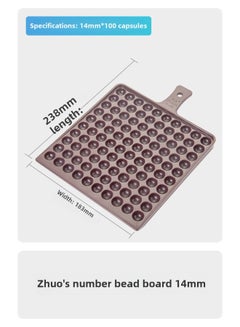 Generic Counting Beads Tally Board 100 Holes Bead Counter Board One ...